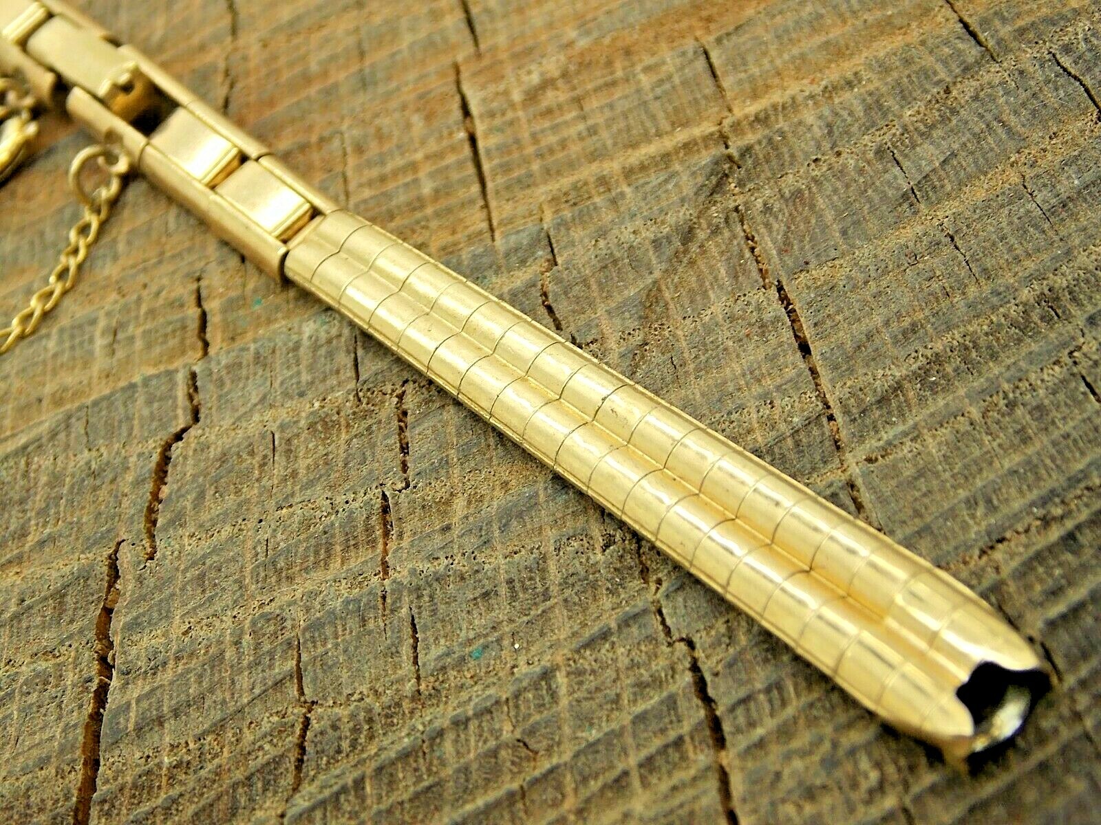 NOS Vintage Butterfly Clasp Gold Filled Watch Band C-Ring Unused Mira-Flex USA