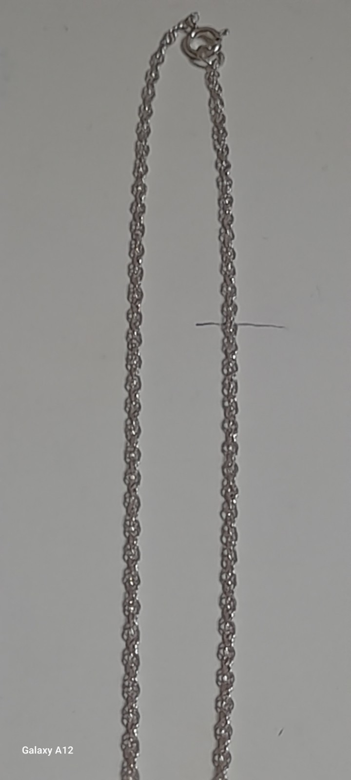 Sterling Silver Necklace W Horseshoe Pendant 40 Cm Or 16 Inch