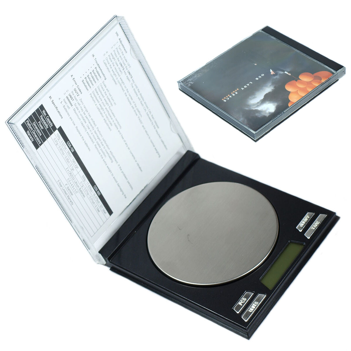 Horizon CDS-100 100g x 0.01g Digital Pocket Scale CD Case Style Jewelry Scale