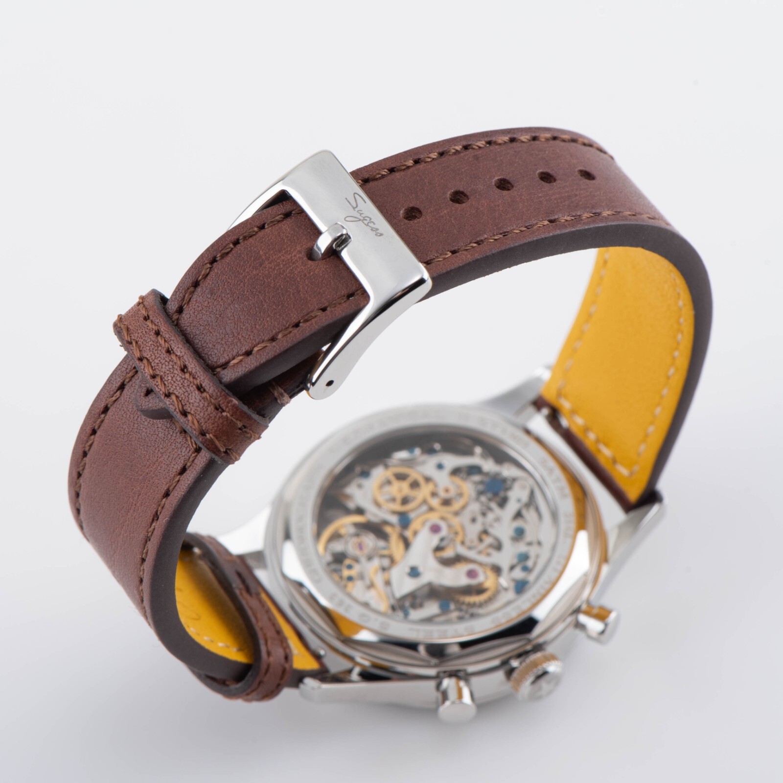 Seagull Sugess ST1901 Panda 40mm Cream V2 Racing Chronograph Sapphire 1963 BNIBr