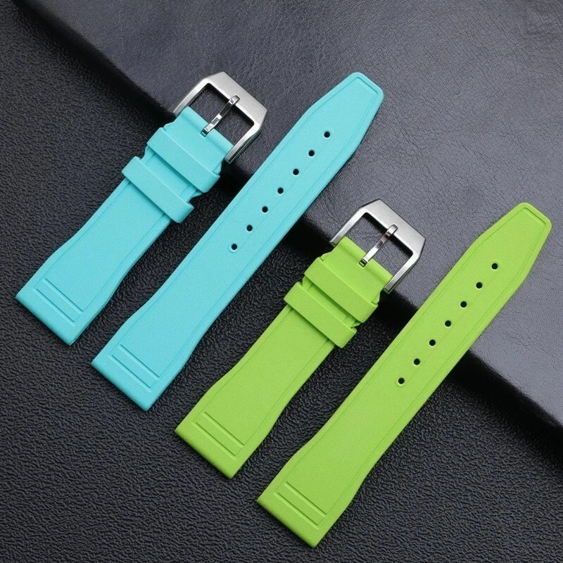 20 21 22 Waterproof FKM Rubber Strap Band Fits IWC Big Pilot Portofino TOP GUN