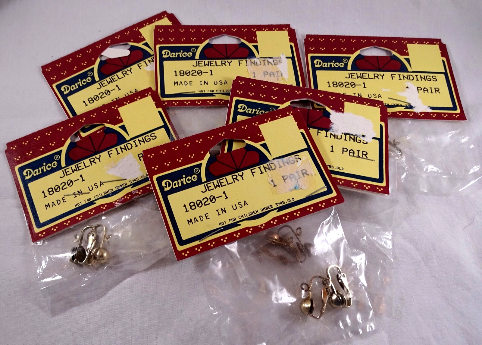 Darice Jewely Findings Pair 18020-1 Lot of 6