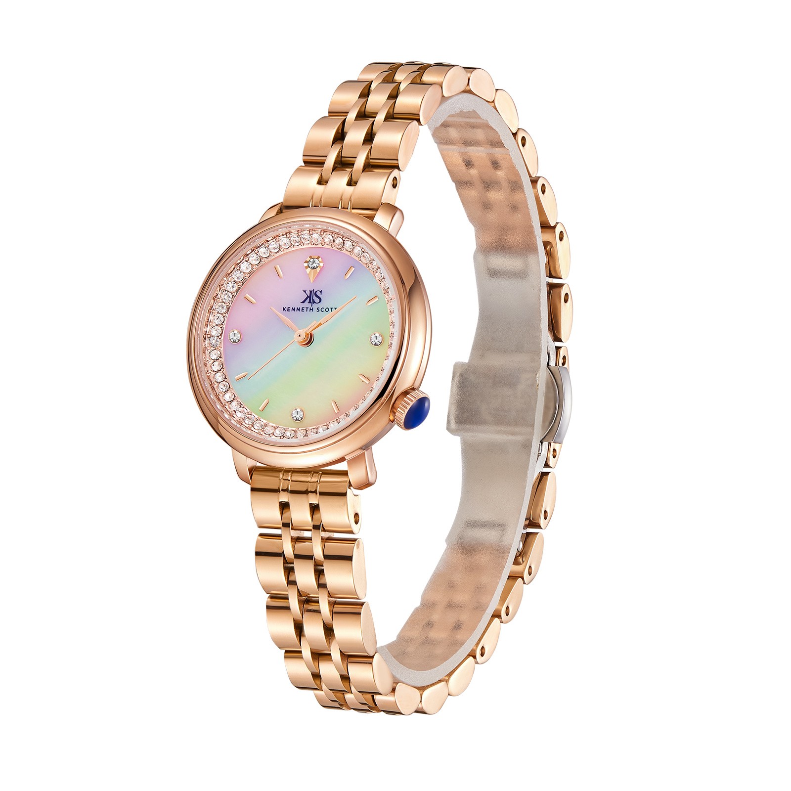 Kenneth Scott Women’s Analog Watch | White Dial, 30mm, 30 m (3 ATM)