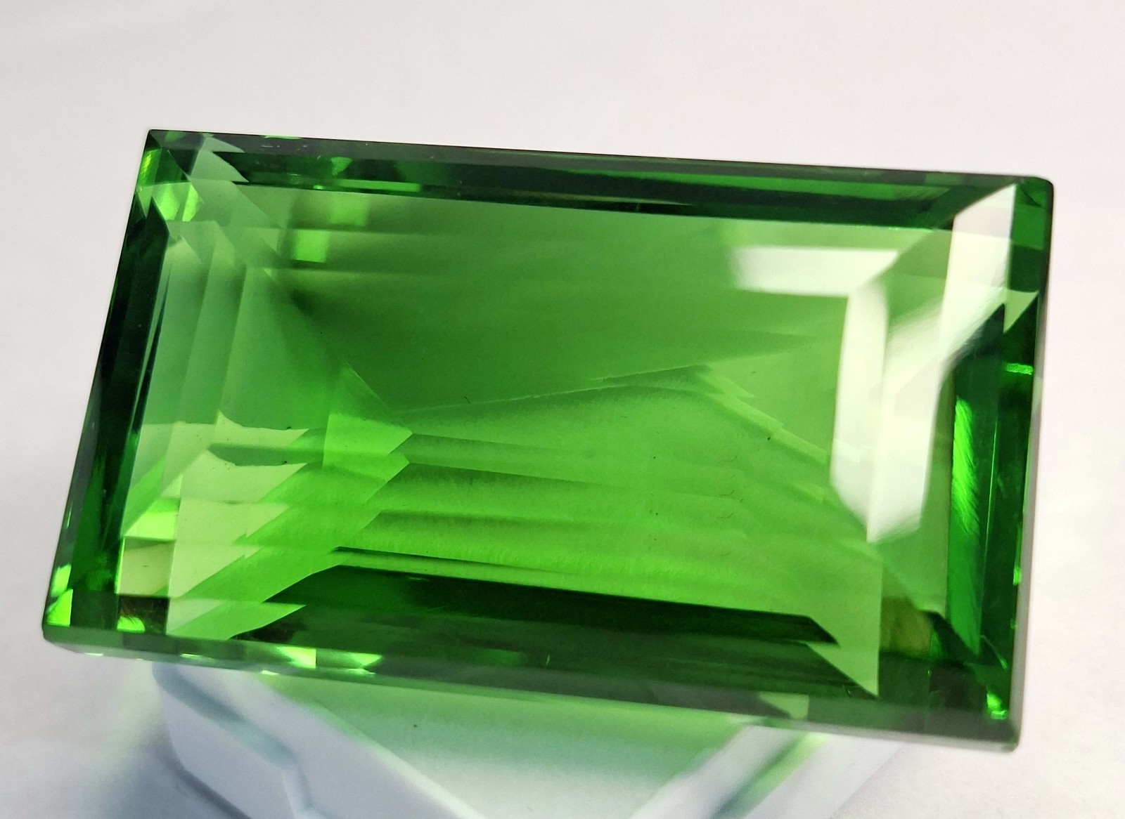 Natural Baguette Cut 176-178 Ct Green Topaz Certified Loose Gemstone RK1100