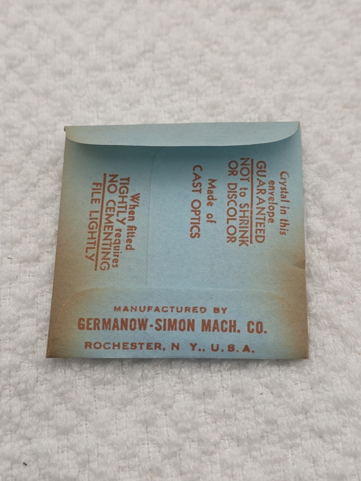 G-S Watch Crystal CF312-50 Replacement For Major 13.3X13.0