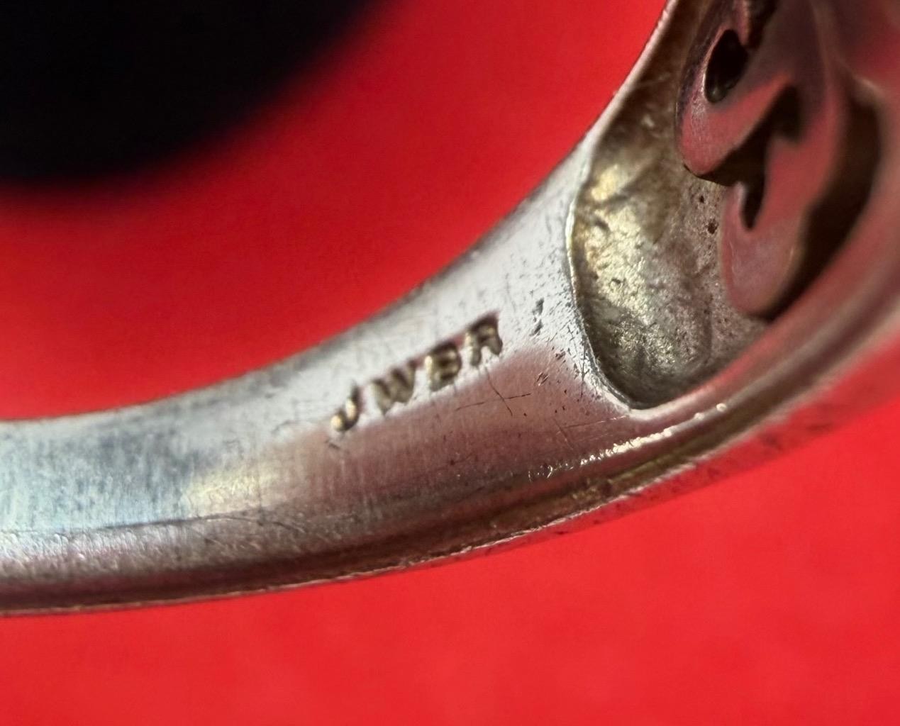 Jane Seymour Sterling 925 Silver Open Hearts Diamond Ring Sz 6.75