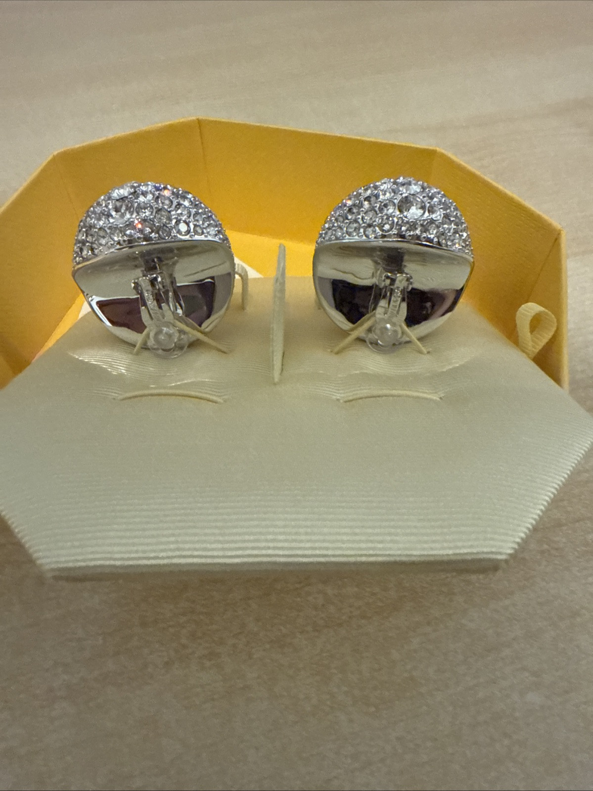 Swarovski Sublima clip earrings White Rhodium plated 5699563