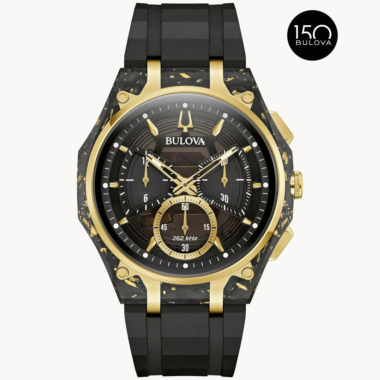 BULOVA Curv Forged Carbon 98A328 Quartz Limited Men’s Watch *US