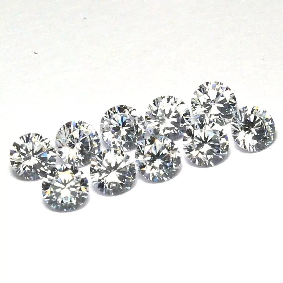 100 PCS Loose Lab Grown CVD Diamond 3.00 MM Round D Color, IF CLARITY Certified