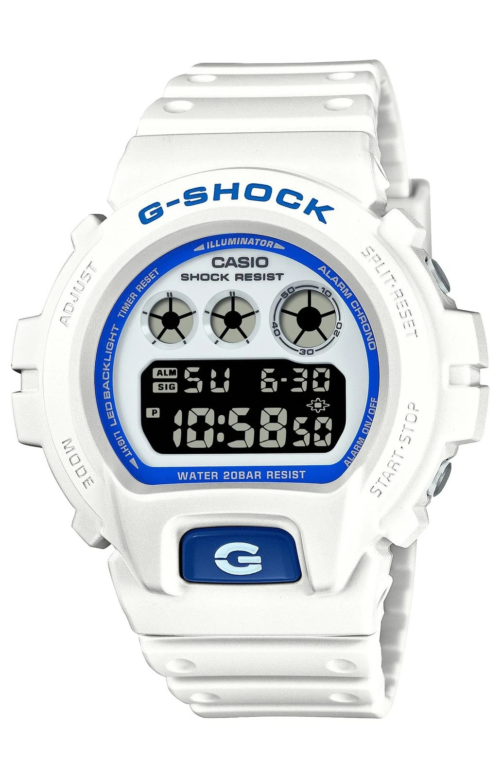 Unused CASIO G-SHOCK DW-6900HDS-7A1JF Silver Digital Luminous Men Watch in Box