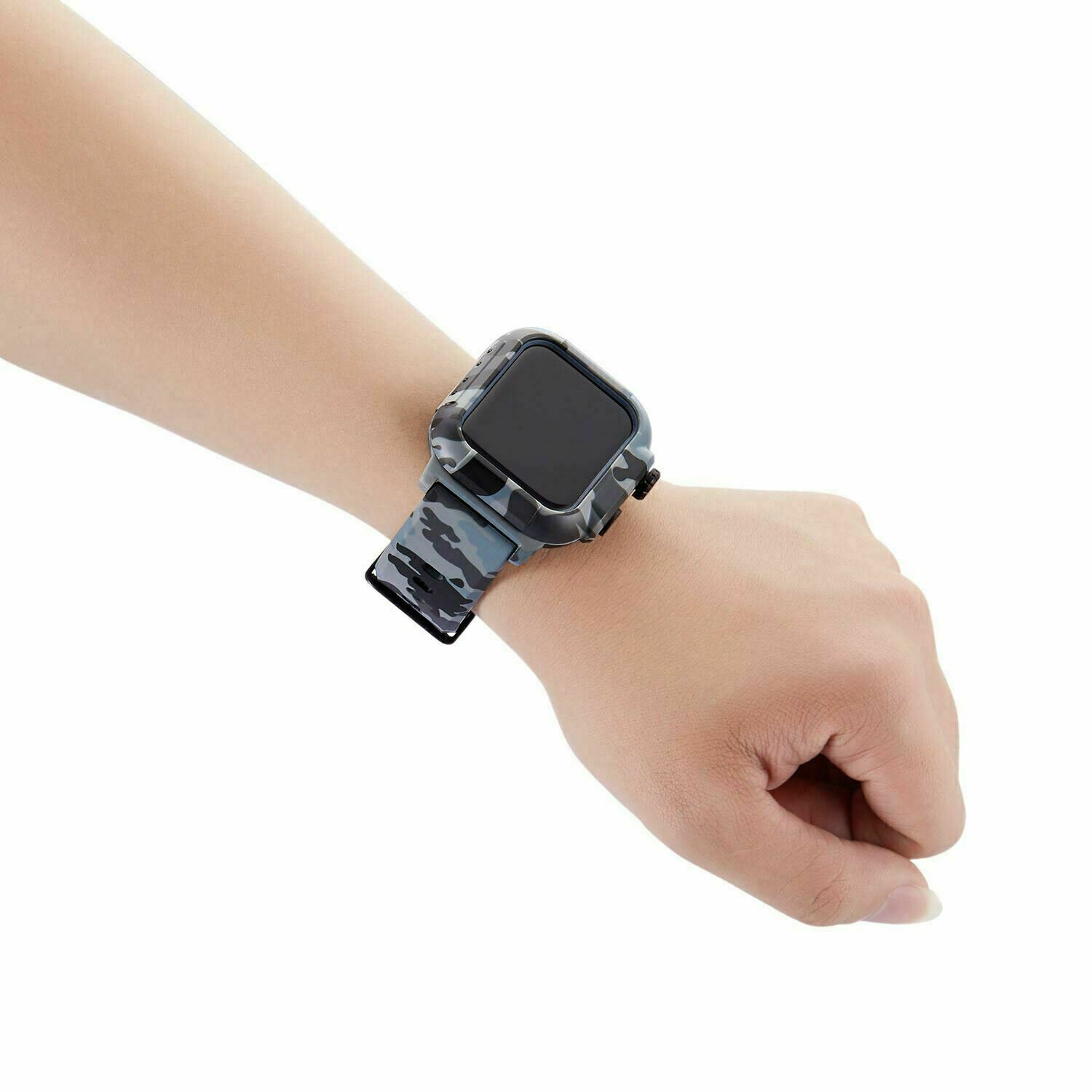 Silicone Waterproof Band Wrist Strap For Apple Watch Series 6 5 4 SE 3 2 42/44mm