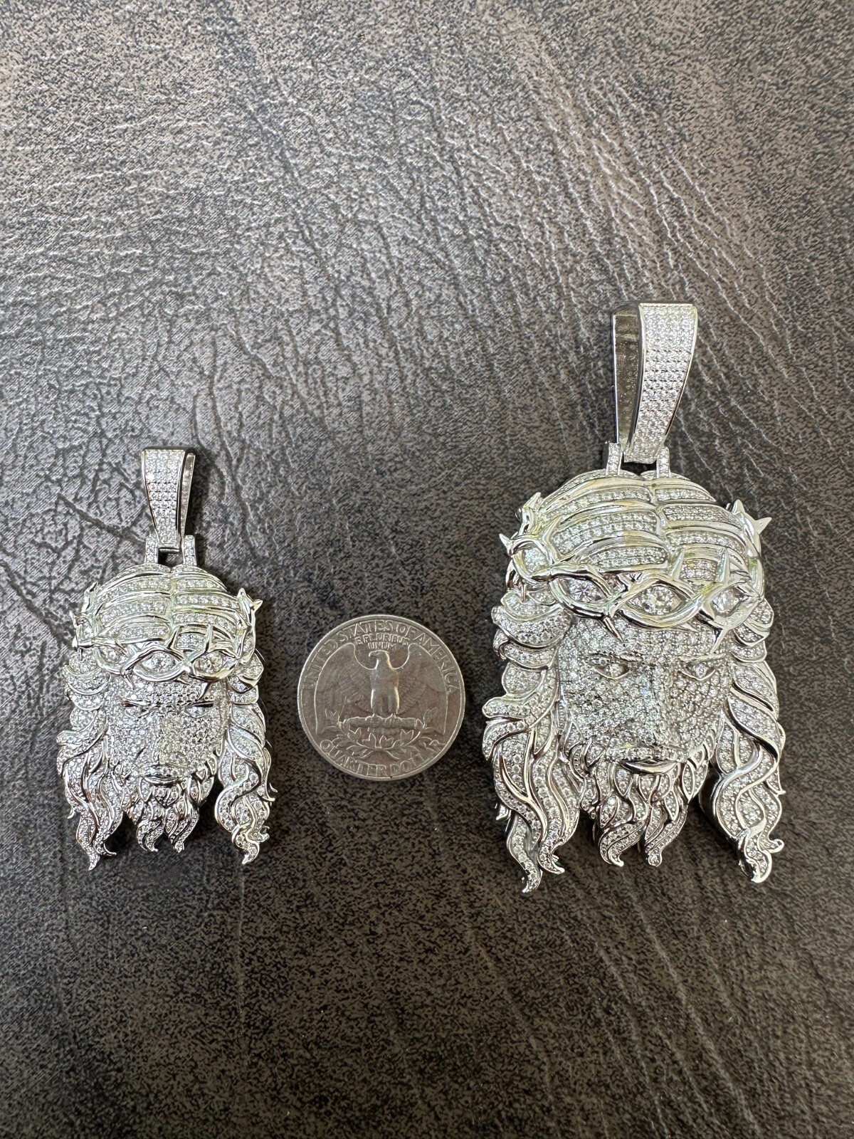 MOISSANITE Real 925 Sterling Silver Iced Hip Hop Jesus Piece Pendant Necklace