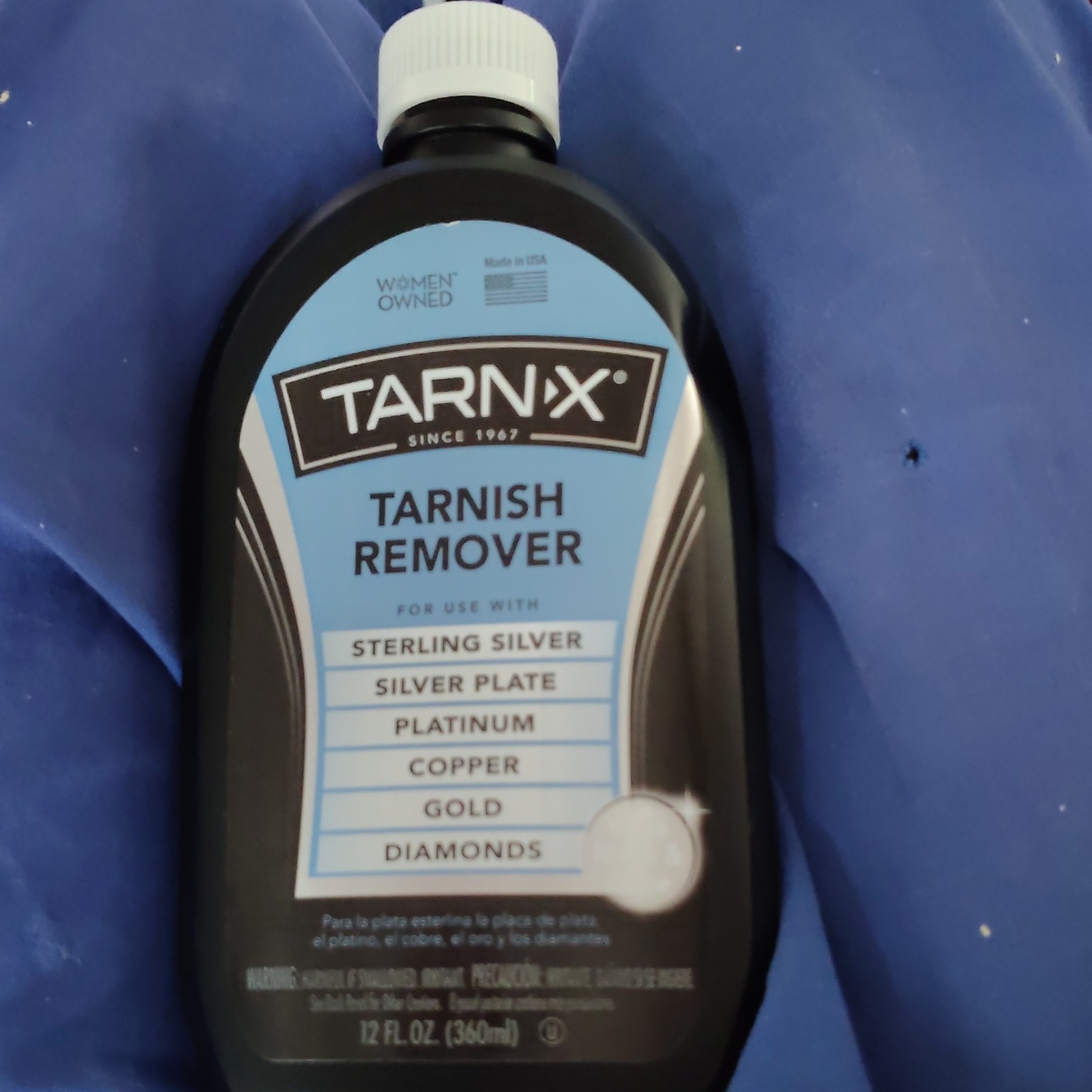 Tarn-X Liquid Tarnish Remover for Silver Plate, Sterling Silver, Gold 12 fl oz