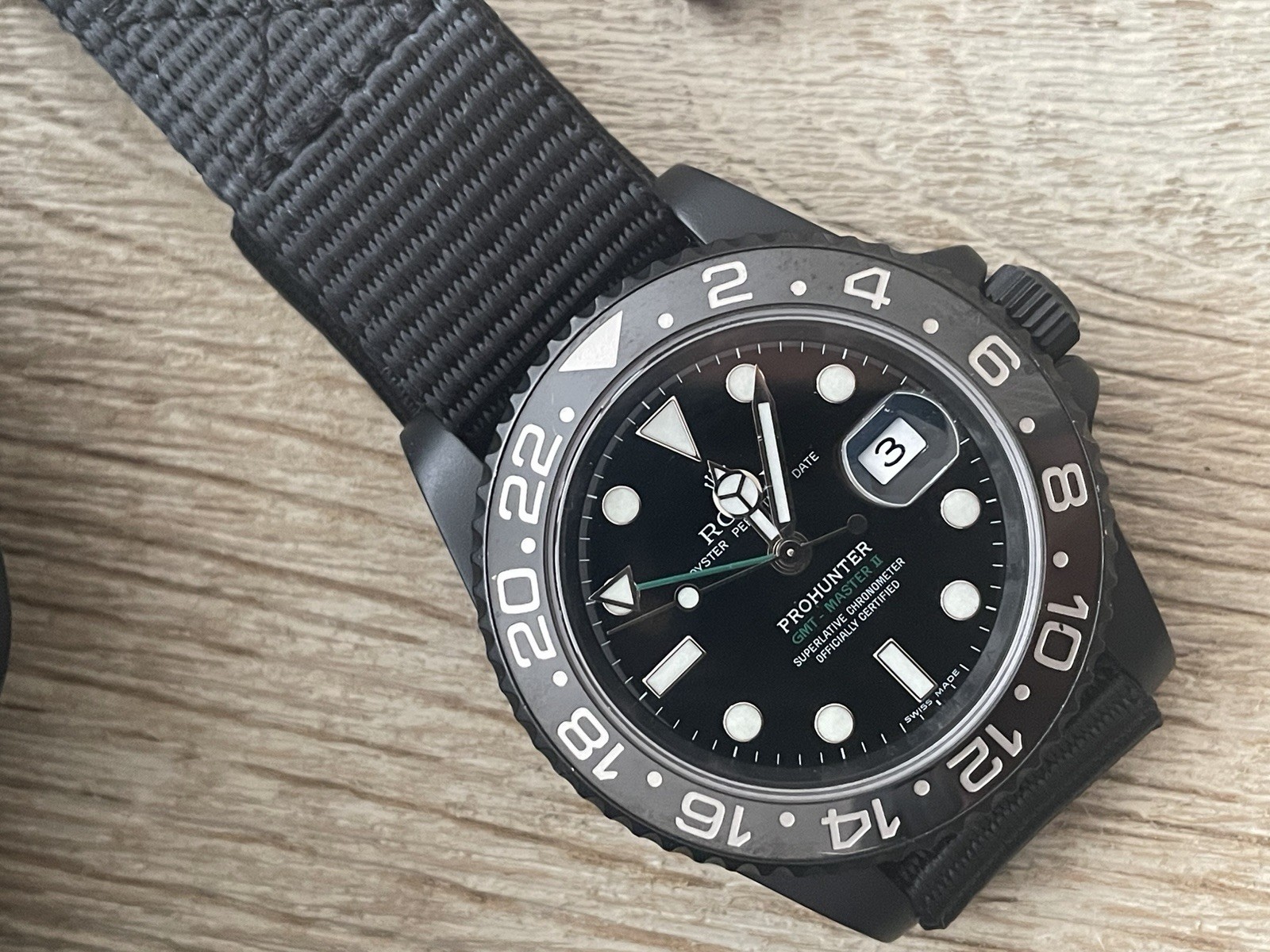 Pro Hunter Stealth Military GMT-Master II Rolex