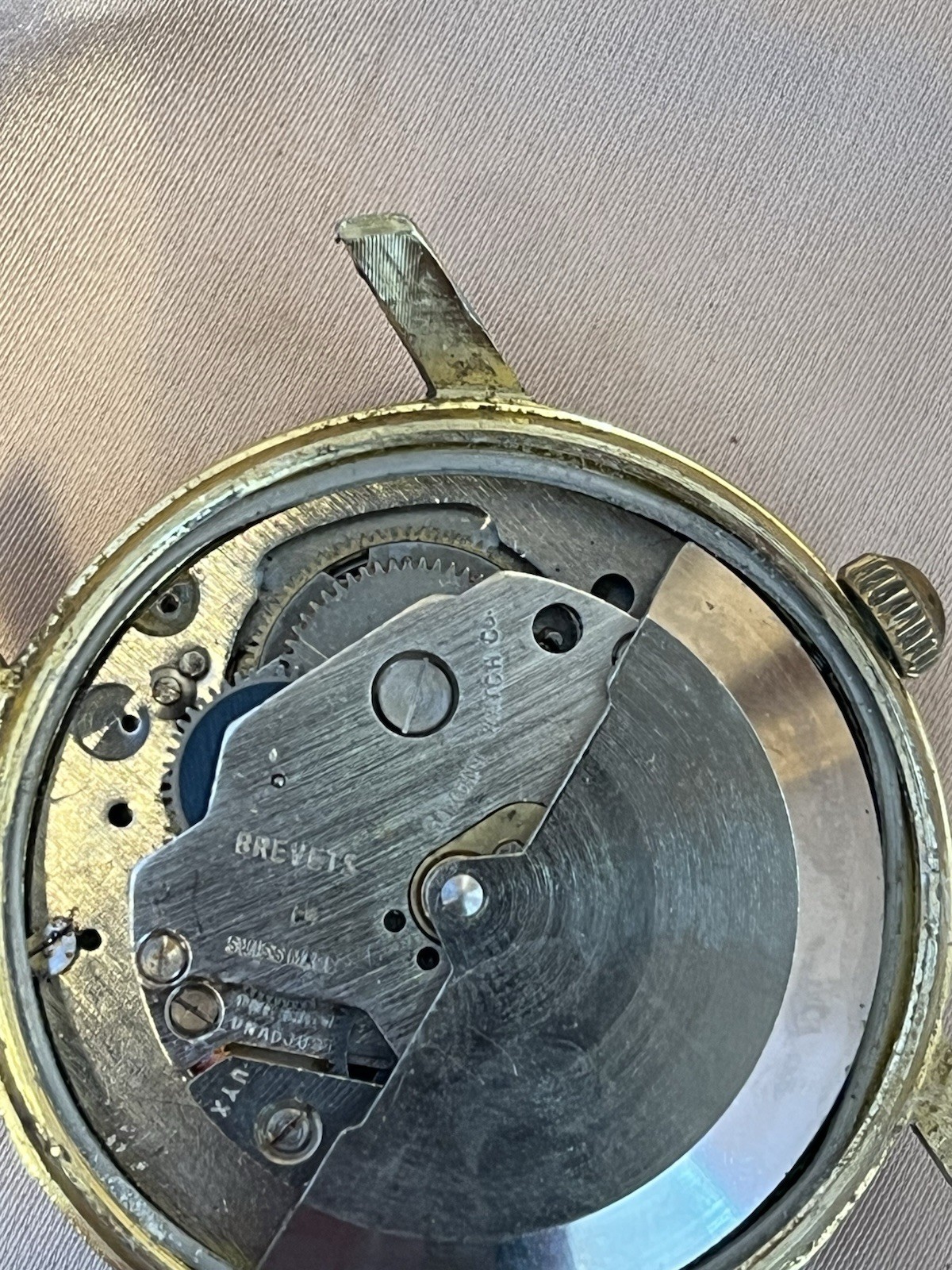 1960s Saxony Watch Co. Automatic Watch – One Jewel – For Parts Not Working