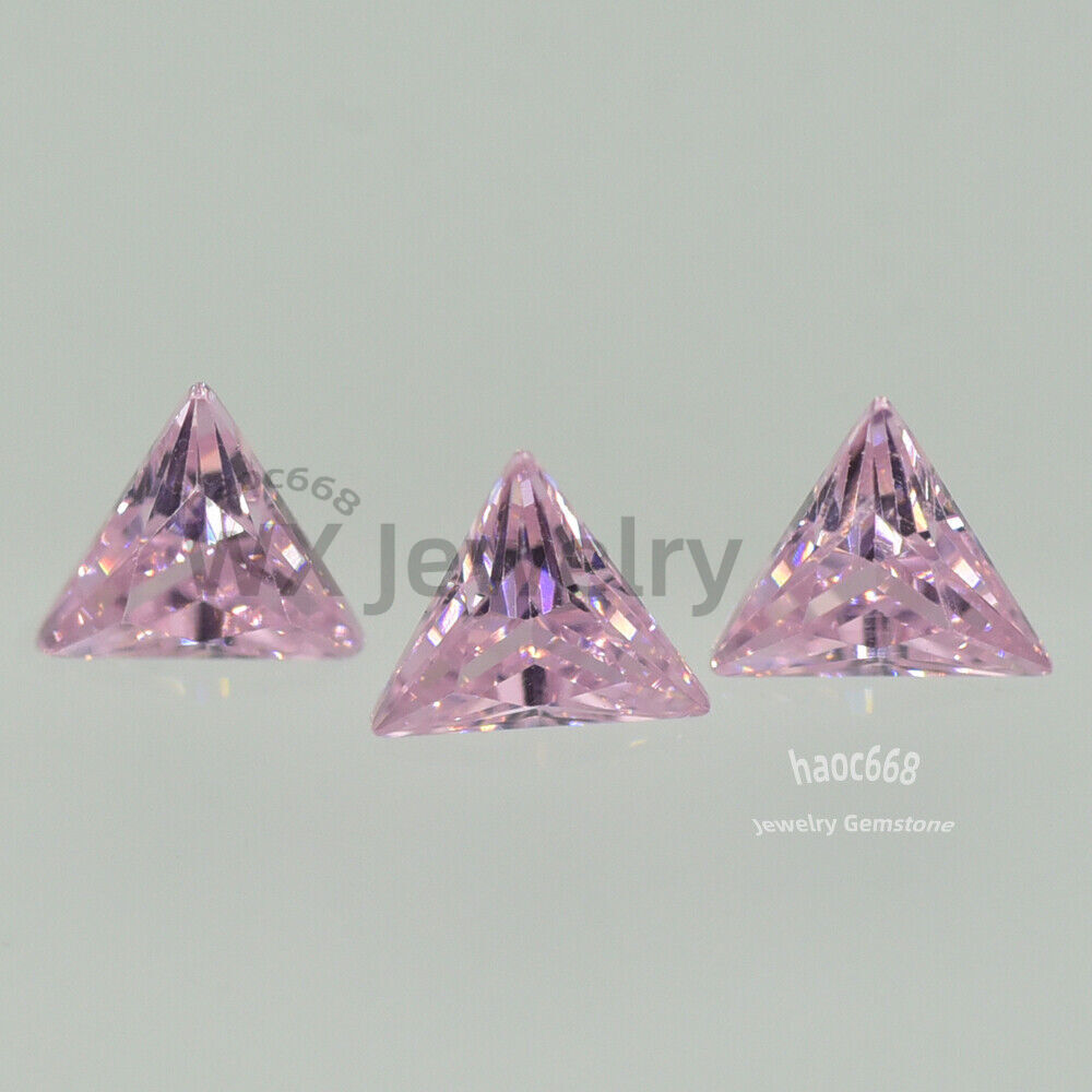 3x3mm-10x10mm Triangle Loose 5A Cubic zirconia Multicoloured Synthetic Gemstone