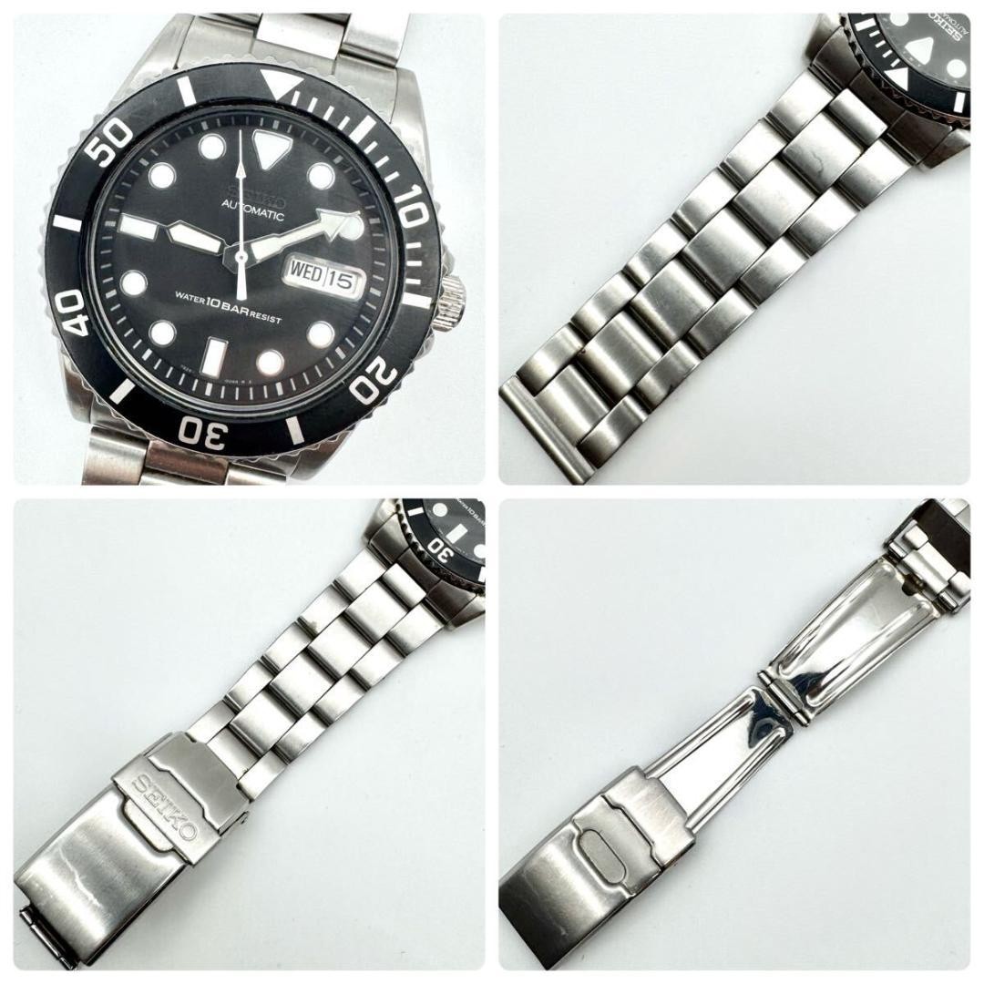 Seiko 7S26-0040 Diver SKX Automatic Men’s Watch Silver Black Dial