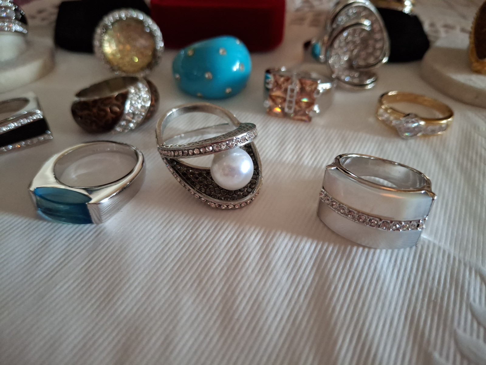 Vintage To Modern Lot Of Rings 15, Sizes Vary 7-9 Designer Camille Lucie (7)