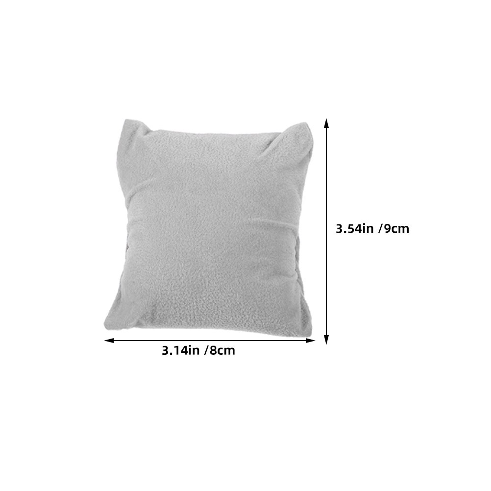 5Pcs Grey Cloth Watch and Bracelet Display Pillows Soft Durable Cushions