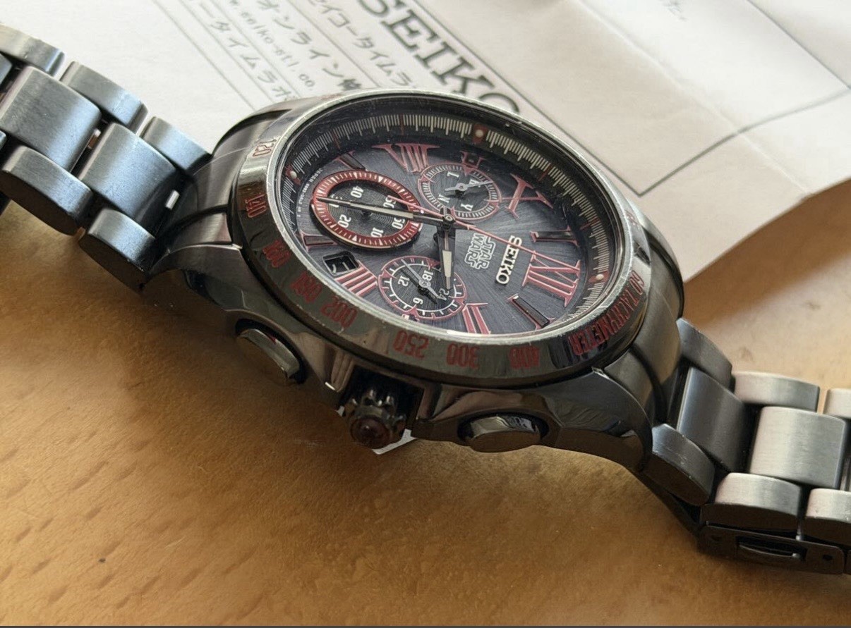 Seiko Brightz Star Wars Darth Maul SAGA127 8B82 Limited 800 Solar From JAPAN
