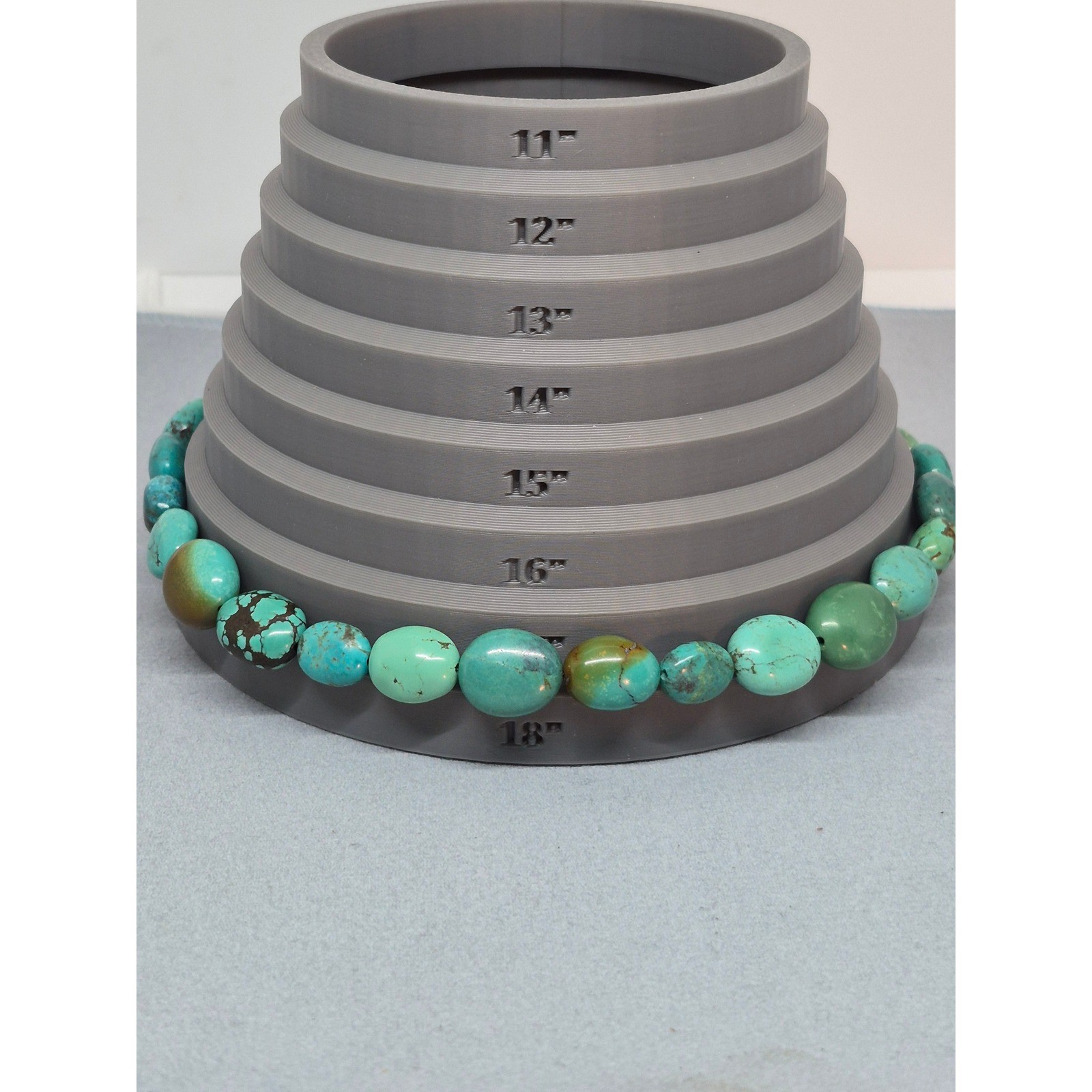 Vintage Turquoise Nugget Necklace Blue Green Toggle Clasp Statement Jewelry