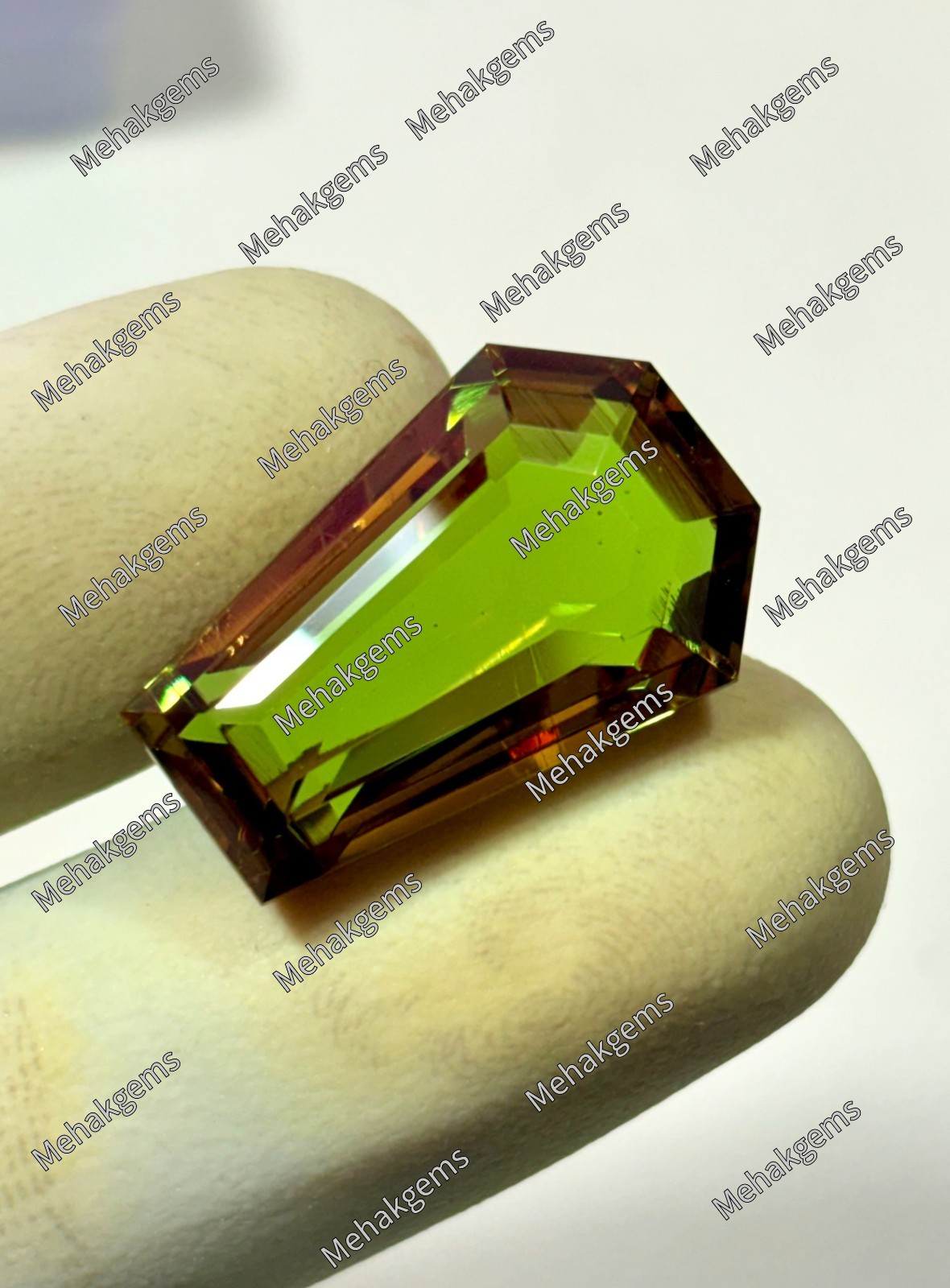 33 Ct Color Change Zultanite Gemstone, Coffin Cut Diaspore for Statement Ring