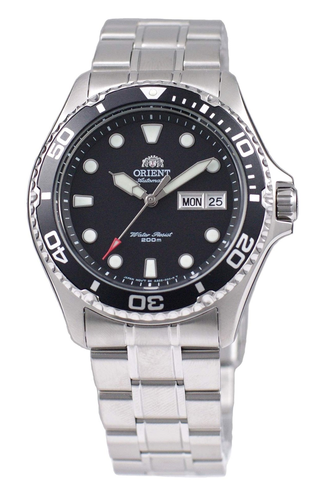 ORIENT Ray II Analog Automatic Silver Toned Stainless Steel Watch FA002004B9 Men