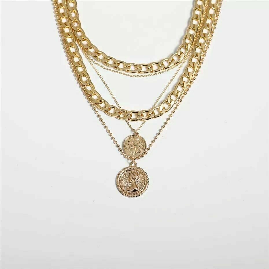 Cadenas de Oro ® Cubana 14K Joyeria Italiana Moda Collar Gargantilla para Mujer