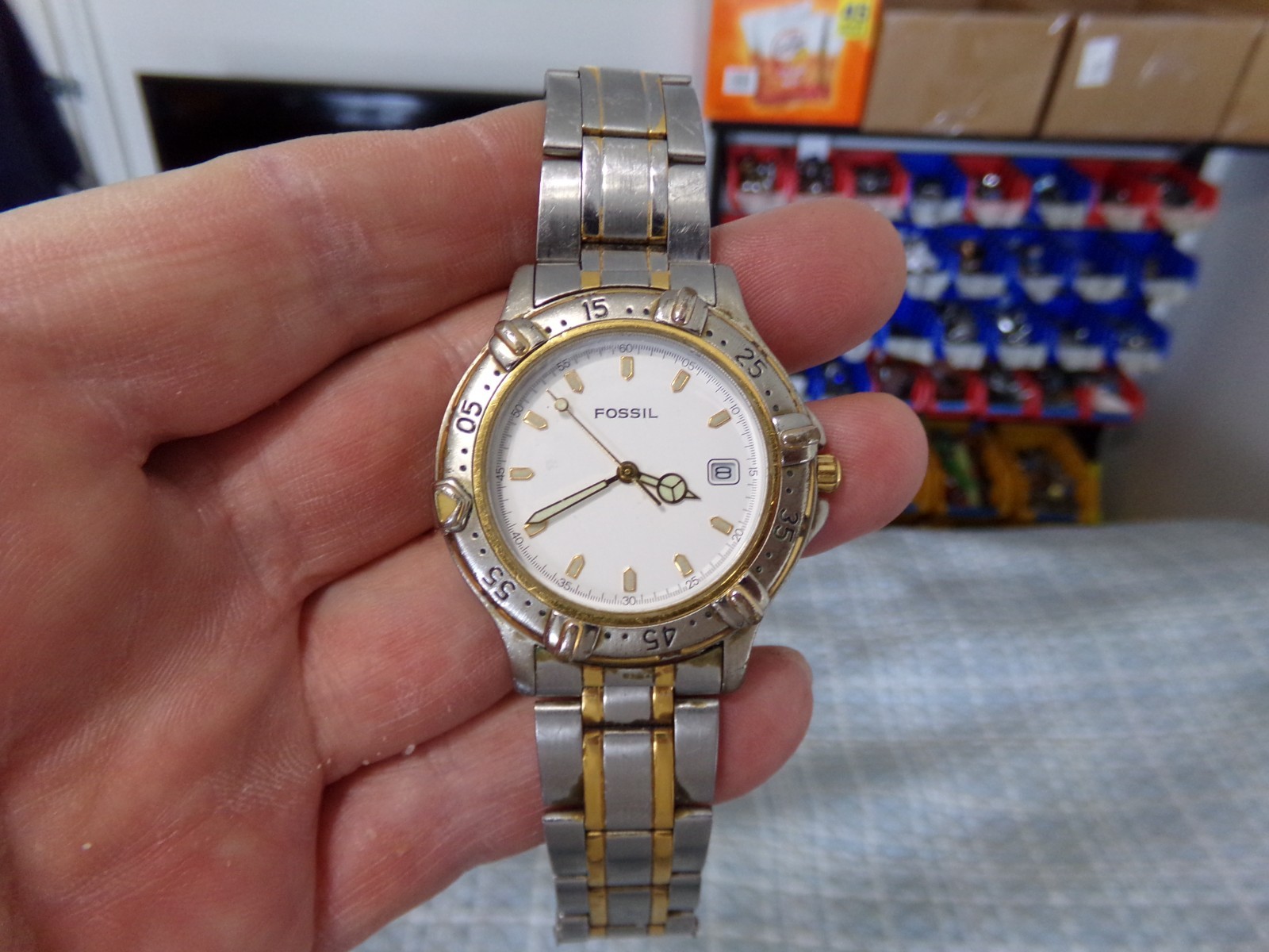 Men’s FOSSIL AM-2939 Watch Band Link & Pin – Extra – Spare – Additional