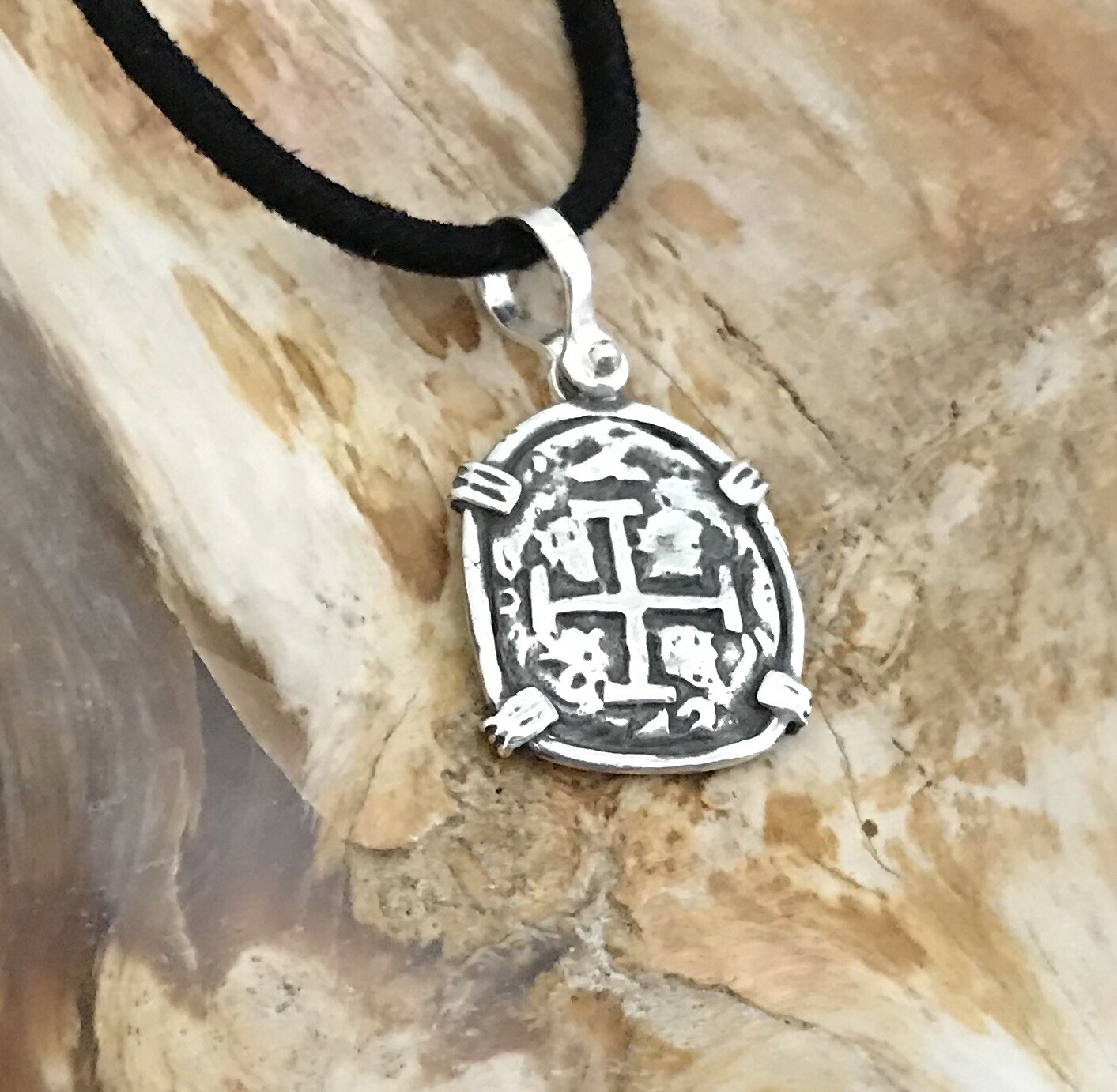 ATOCHA Coin Pendant Design 1600-1700 Era 925 Silver Sunken Treasure Coin Jewelry