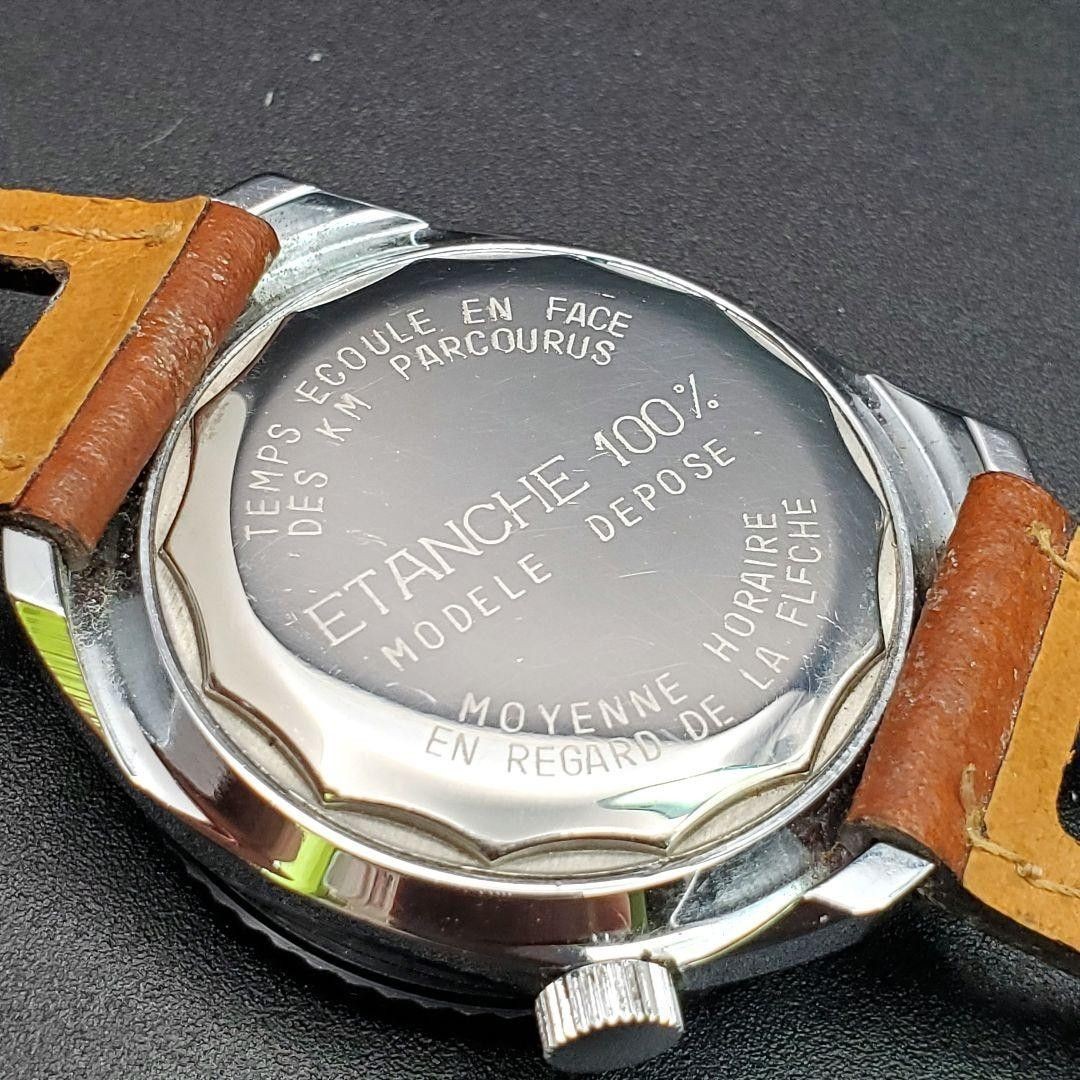 Rare YEMA Meangraf Vintage Men’s Automatic Watch 1970s Racing Black Dial