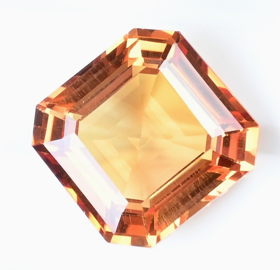 14.85 Ct Natural Sri Lanka Padparadscha Sapphire Certified Flawless Cut Gemstone