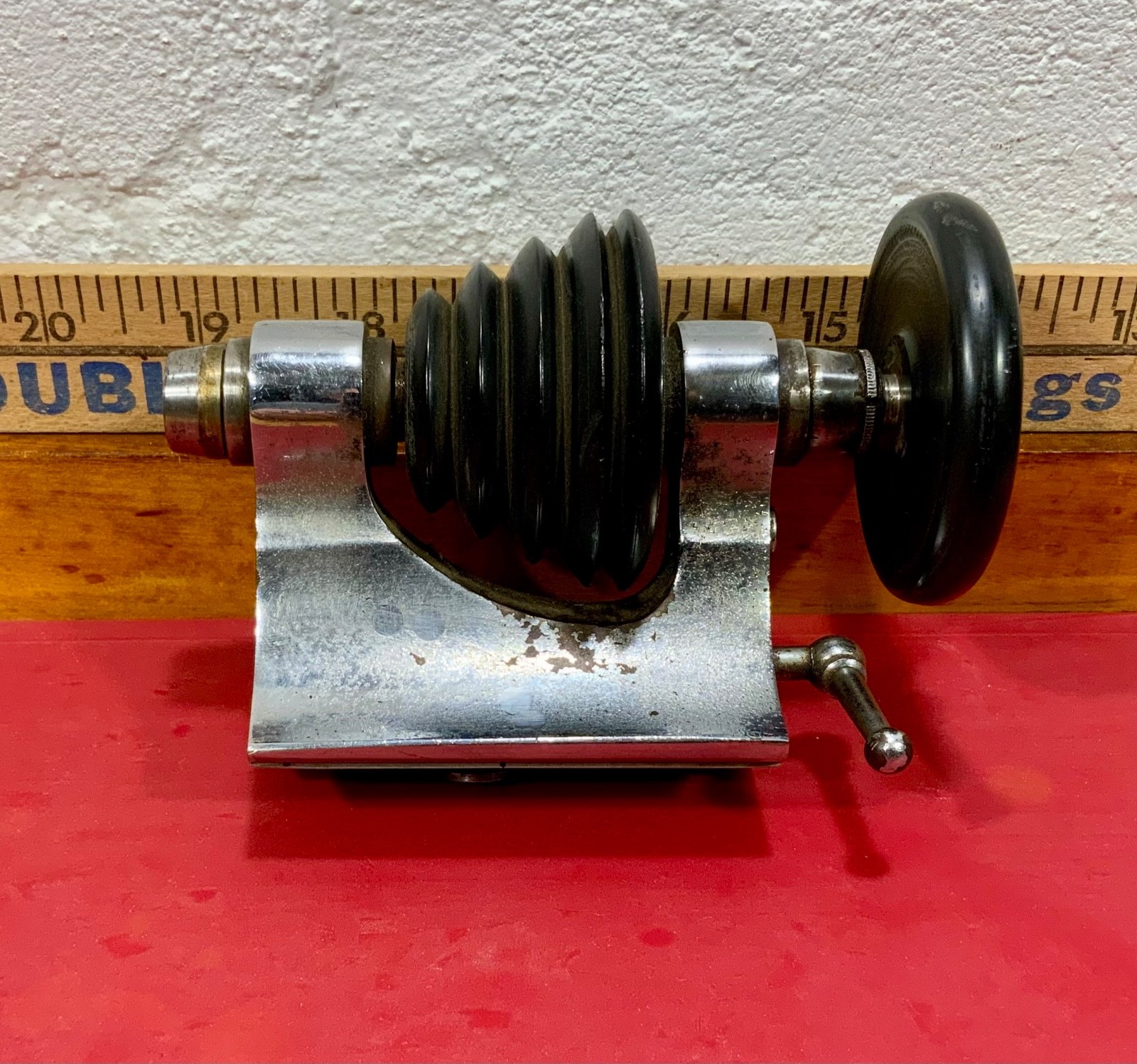 Antique Vintage 8mm Watchmaker Lathe Head Stock And Drawbar