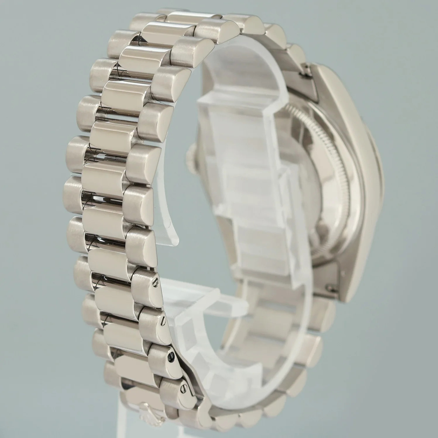 MINT Rolex President Day Date 118209 Blue Stick White Gold 36mm President Watch