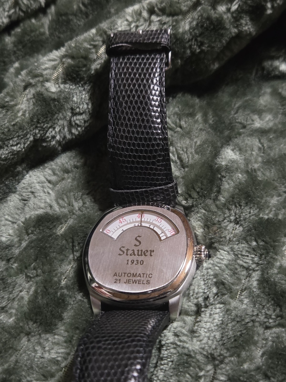 Stauer 1930 Dashtronic Automatic 21 Jewel Men’s Watch Leather Band Vintage Style