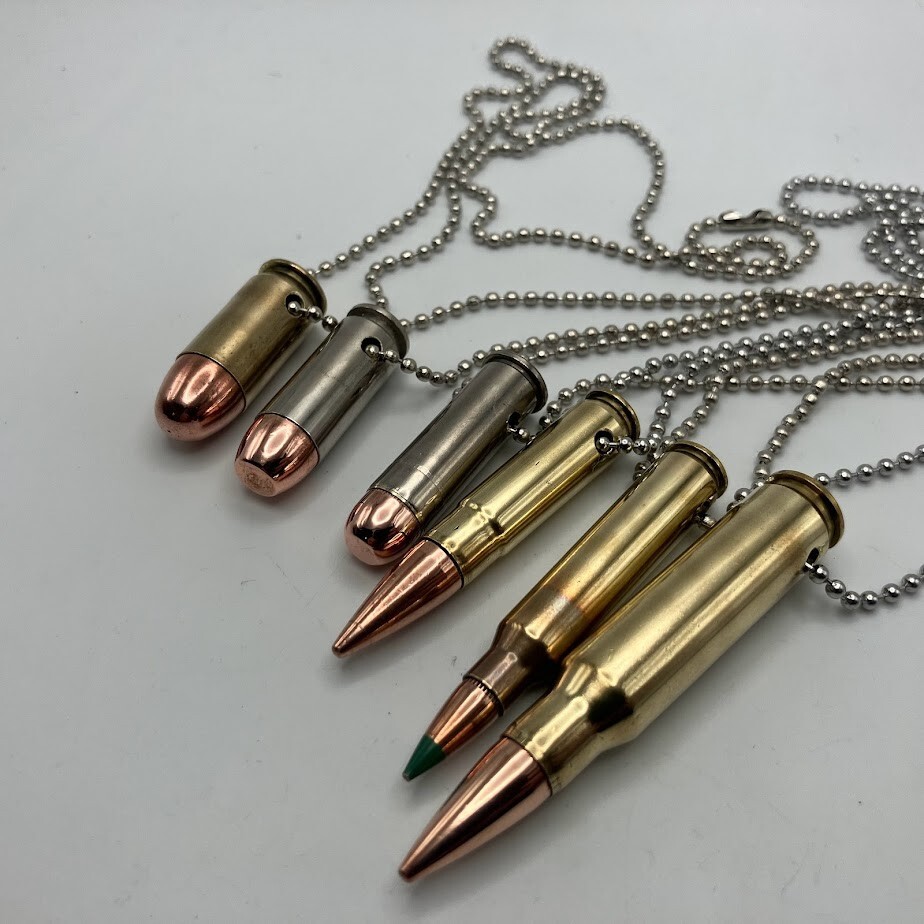 Bullet Necklace, Military, Police, Hunting and Shooting