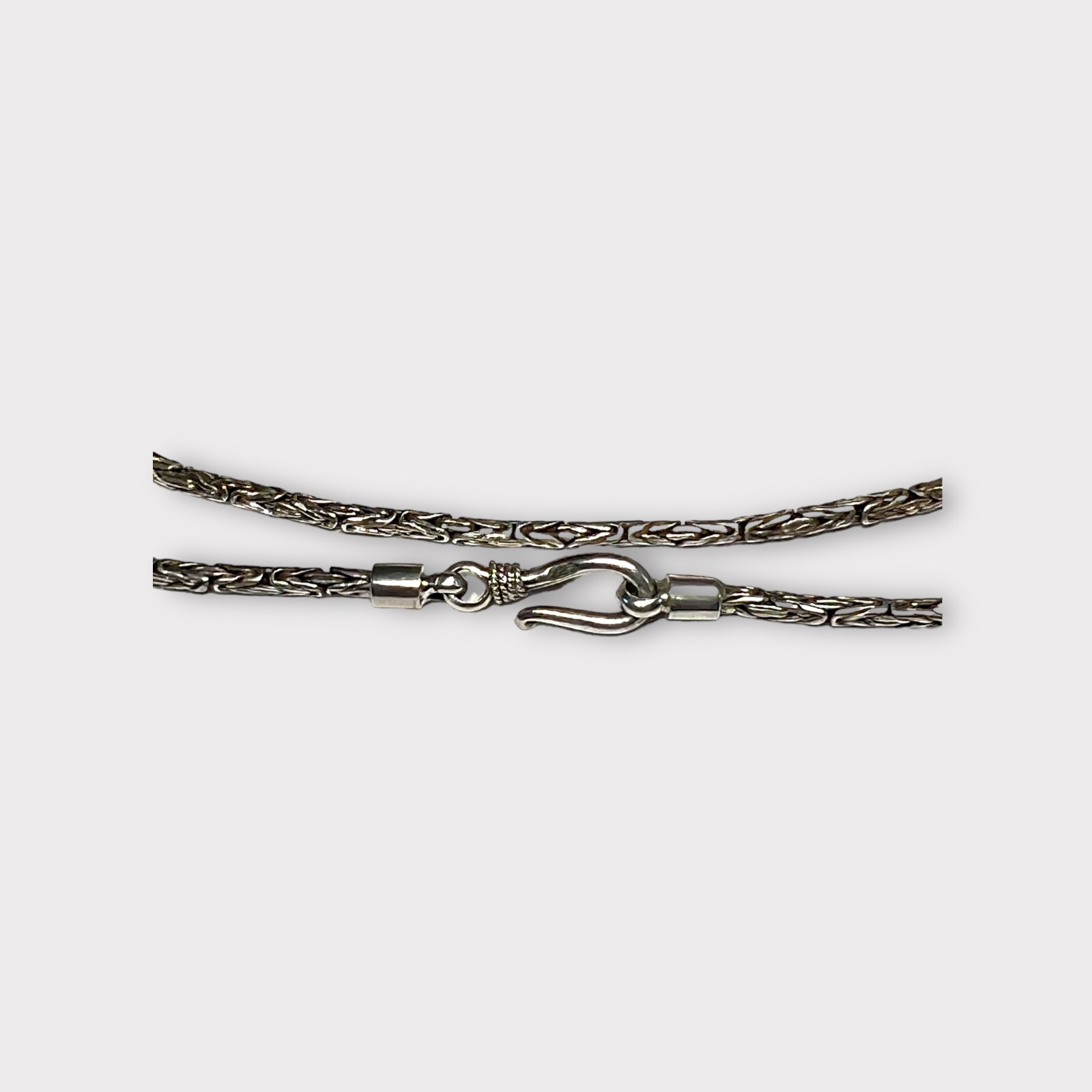 Aesthetic Bali Style Byzantine/Borobudur Hook Clasp Ethnic Handmade Chain
