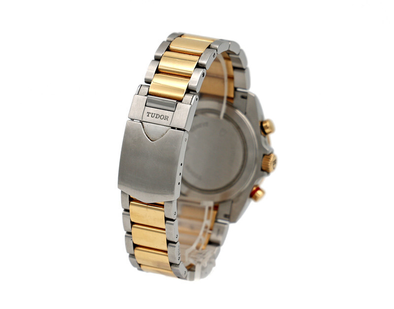 Tudor Grantour Fly Back Chronograph 20551N 18K Gold and Stainless Steel Watch