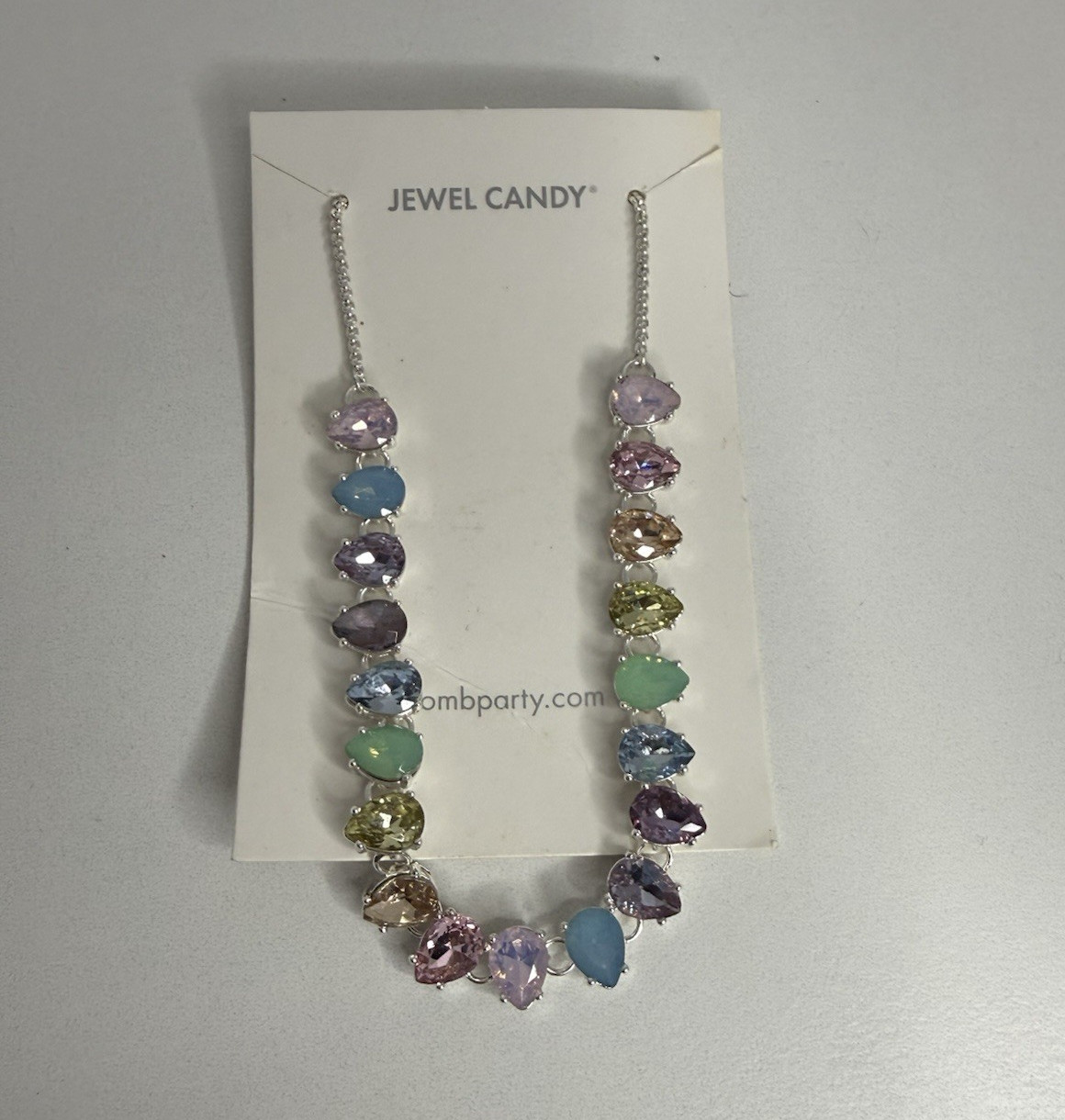 Jewel Candy Unicorn Gumdrops Silver Plated Bracelet Heart Crystal 6-9in