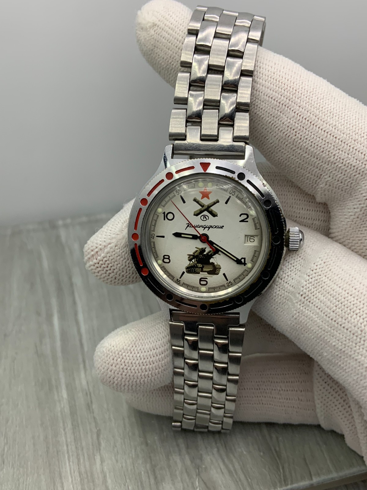 Military Soviet Men’s Watch Vostok Komandirskie Wostok Automatic USSR Russia