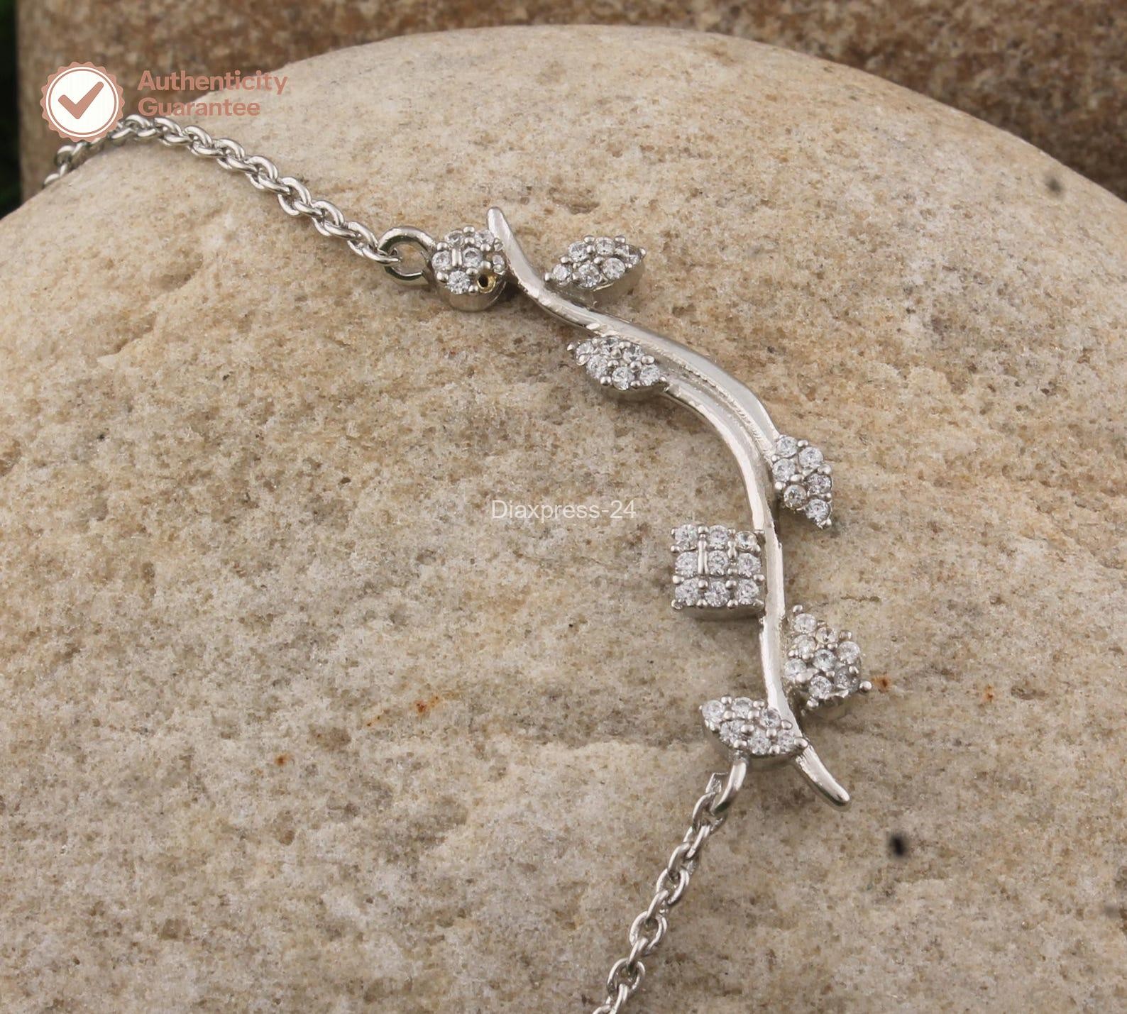 Chain Gift for Her Pendant Certified Natural Diamond 14k Gold 18 Inch Chain