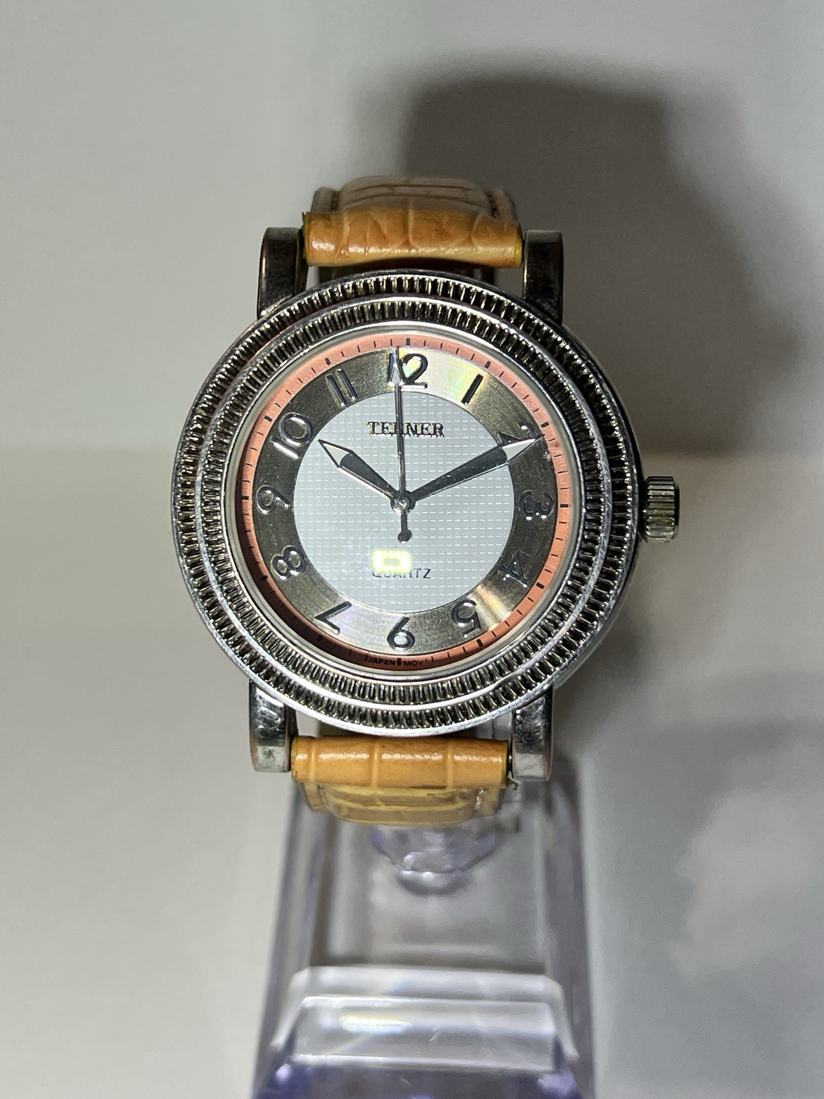 Bijoux Terner Quartz 41.2mm Analog Wristwatch Beige Leather