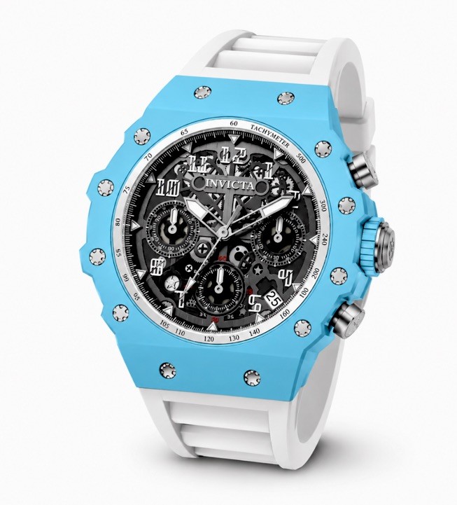 Invicta Racing Valyron Men’s Watch 41mm Blue White w/ Black Racing Dial $329.00