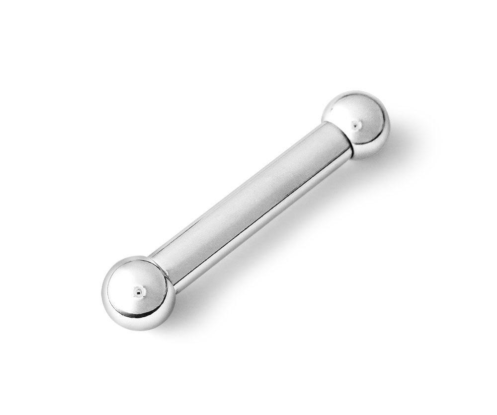 316L Surgical Steel Straight Barbell 6g 6 gauge
