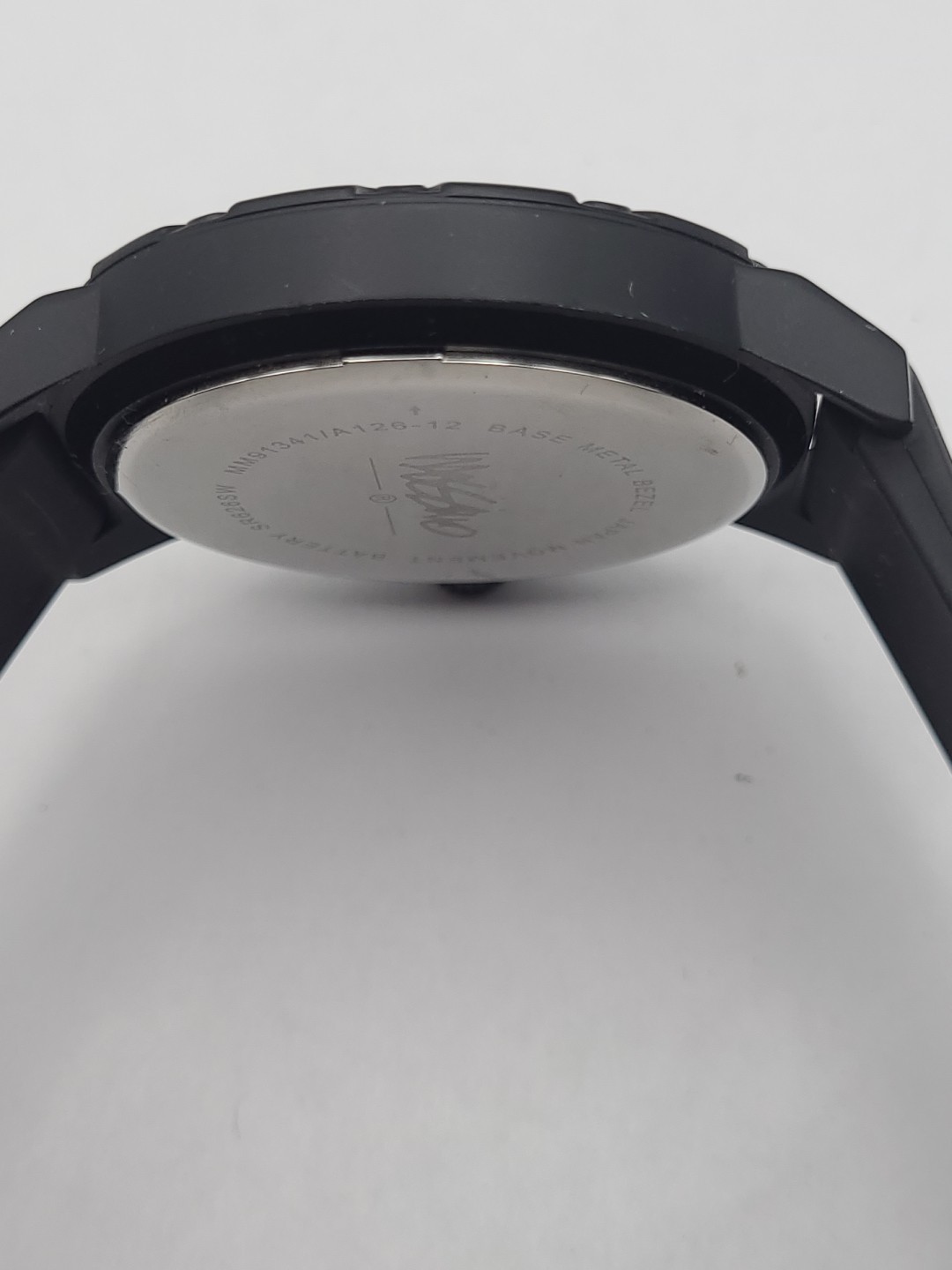 Mossimo Right Handed Black Dial Black Band Mens Quartz Watch New Battery Working