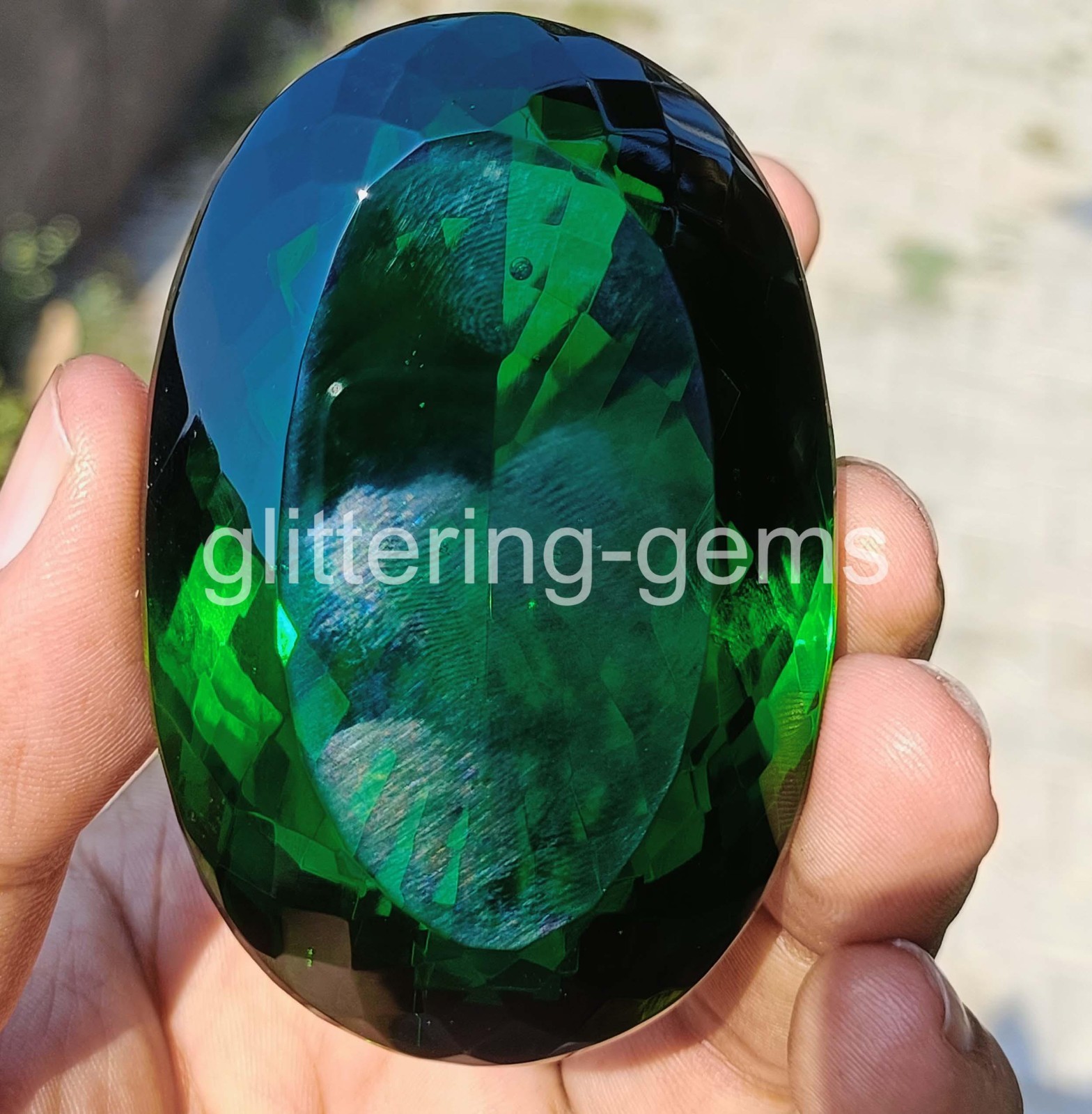 Best Natural Green Emerald Certified 1000 Ct Oval Shape IGL- Loose Gemstone 6YHD