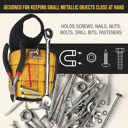 Dura-Gold Magnetic Wristband Tool Holder Fasteners Nails