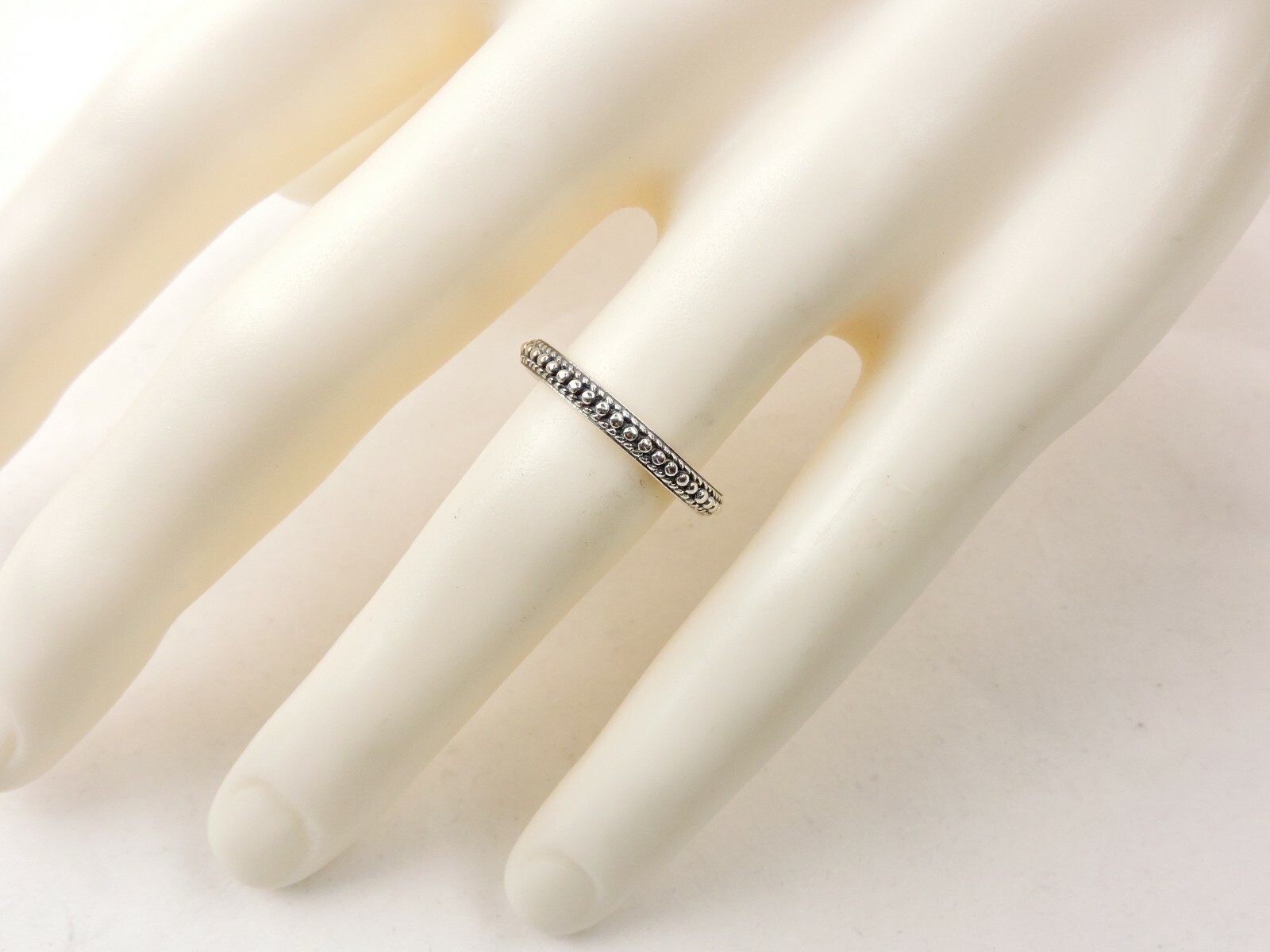 Sterling Silver Textured 3 mm Wide Band Ring – Free Gift Packaging
