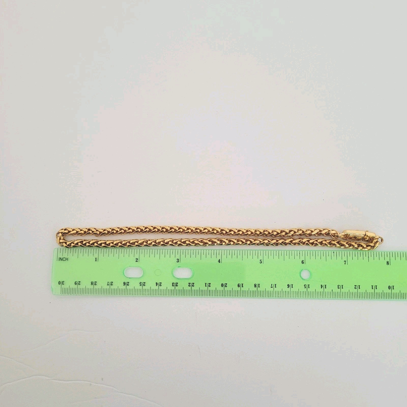 Vintage Mario Valentino Gold Plated Chain Necklace 15 Inch Thick Chocker