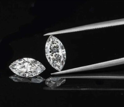 Certified Marquise Loose CVD Diamond 2 Ct Pair Lab-Grown 5 x 10 mm IF Clarity